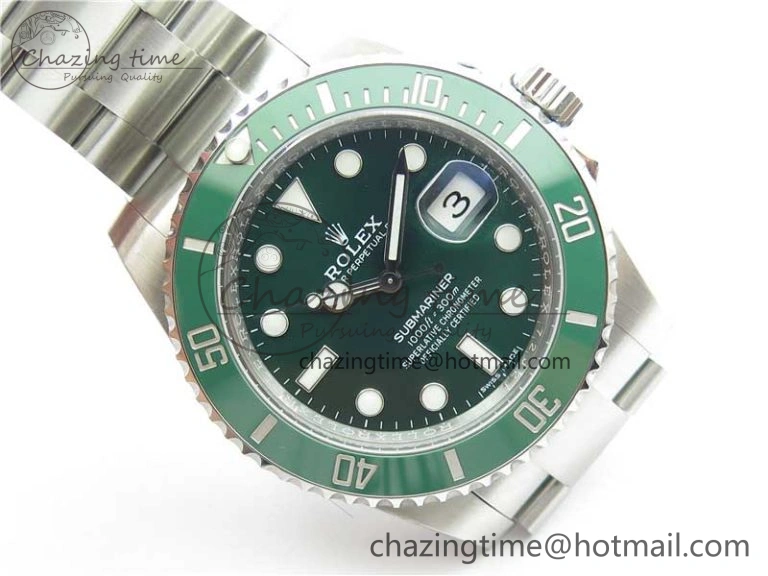 SunProtective Submariner 116610 LV Green Ceramic ZF 1:1 Best Edition 904L SS Case and Bracelet VR 2892