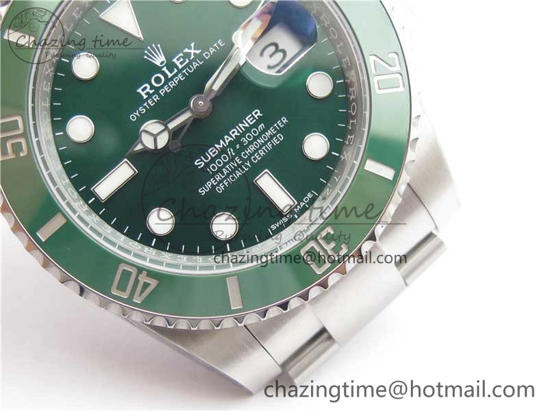 SunProtective Submariner 116610 LV Green Ceramic ZF 1:1 Best Edition 904L SS Case and Bracelet VR 2892