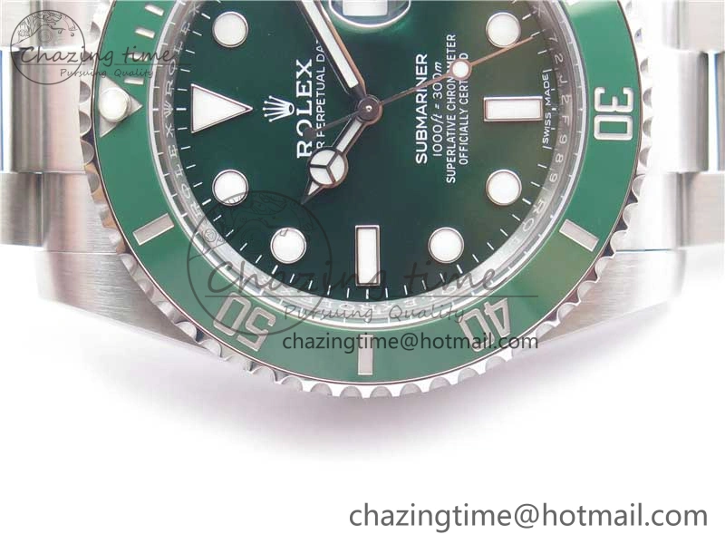 SunProtective Submariner 116610 LV Green Ceramic ZF 1:1 Best Edition 904L SS Case and Bracelet VR 2892