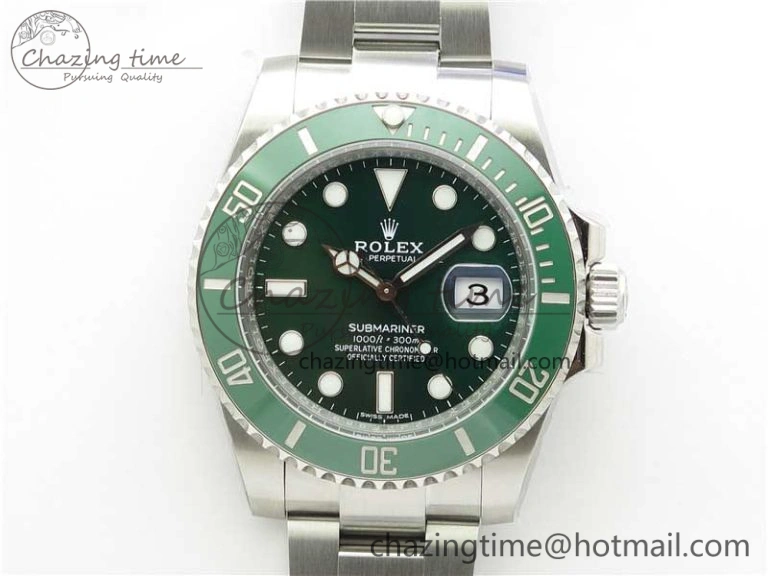 SunProtective Submariner 116610 LV Green Ceramic ZF 1:1 Best Edition 904L SS Case and Bracelet VR 2892