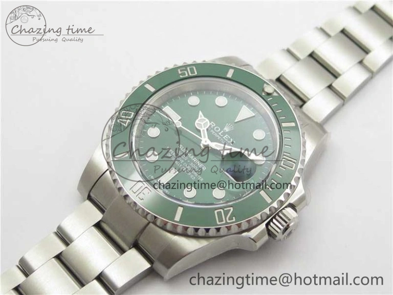 SunProtective Submariner 116610 LV Green Ceramic ZF 1:1 Best Edition 904L SS Case and Bracelet VR 2892