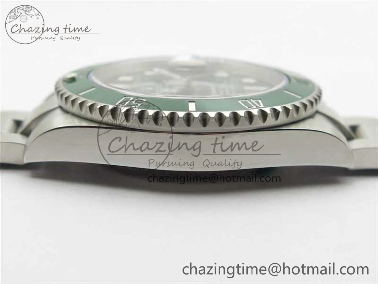 Submariner 116610 LV Green Ceramic ZRF 1:1 Best Edition on SS Bracelet VR3135 (CF Bezel) Chic 2761