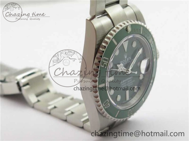 Submariner 116610 LV Green Ceramic ZRF 1:1 Best Edition on SS Bracelet VR3135 (CF Bezel) Chic 2761