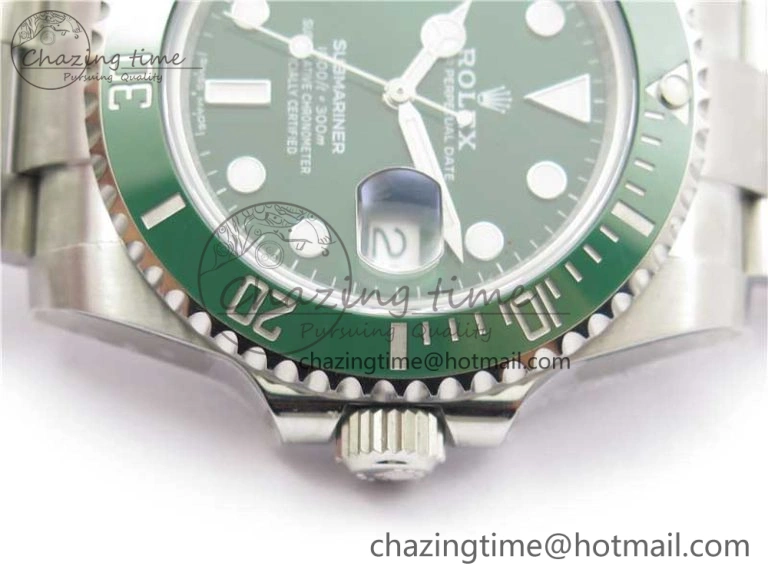 SmartChoice Submariner 116610 LV Green Ceramic ZZF 904L 1:1 Best Edition on SS Bracelet A2836 V2s 2952