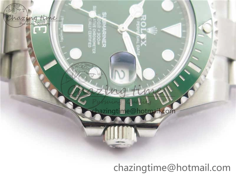 SmartChoice Submariner 116610 LV Green Ceramic ZZF 904L 1:1 Best Edition on SS Bracelet A2836 V2s 2952