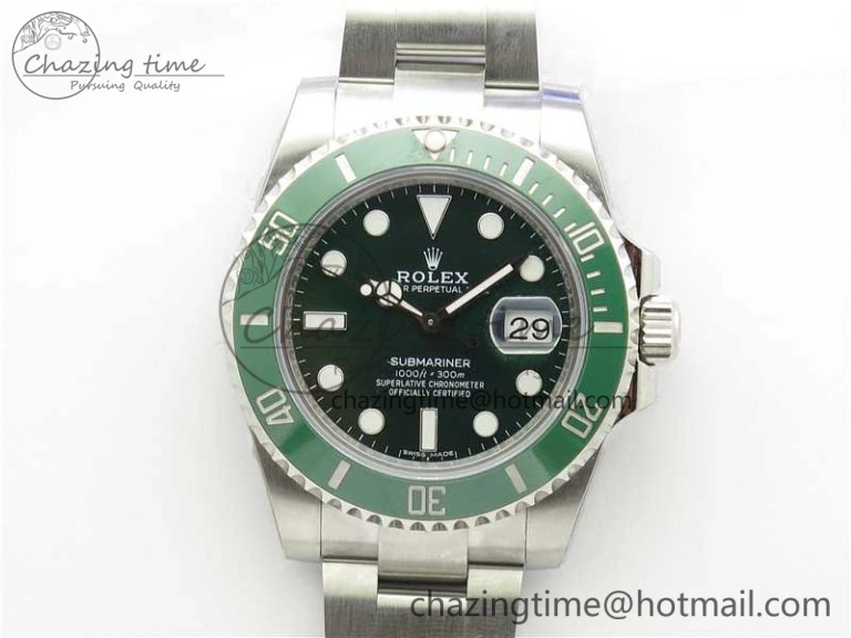 SmartChoice Submariner 116610 LV Green Ceramic ZZF 904L 1:1 Best Edition on SS Bracelet A2836 V2s 2952