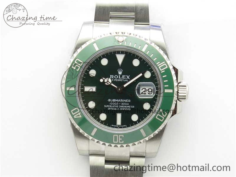 SmartChoice Submariner 116610 LV Green Ceramic ZZF 904L 1:1 Best Edition on SS Bracelet A2836 V2s 2952