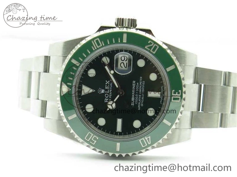 SmartChoice Submariner 116610 LV Green Ceramic ZZF 904L 1:1 Best Edition on SS Bracelet A2836 V2s 2952