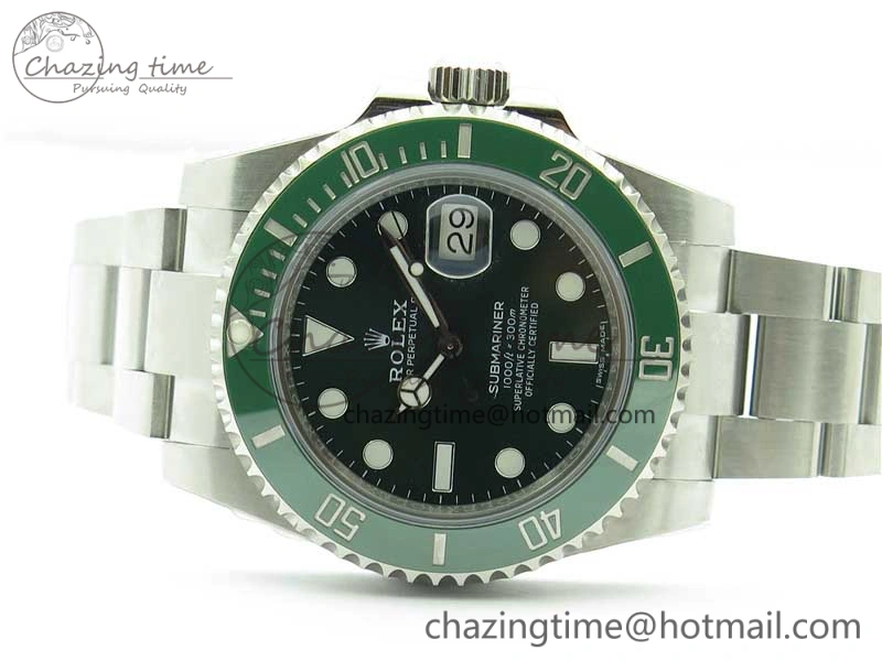 SmartChoice Submariner 116610 LV Green Ceramic ZZF 904L 1:1 Best Edition on SS Bracelet A2836 V2s 2952