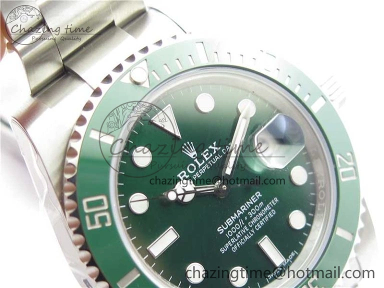 SmartChoice Submariner 116610 LV Green Ceramic ZZF 904L 1:1 Best Edition on SS Bracelet A2836 V2s 2952