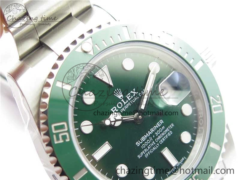 SmartChoice Submariner 116610 LV Green Ceramic ZZF 904L 1:1 Best Edition on SS Bracelet A2836 V2s 2952
