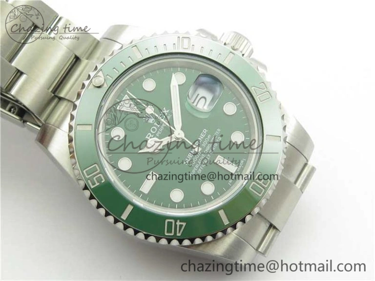 Durable Submariner 116610 LV Green Ceramic ZZF 904L 1:1 Best Edition on SS Bracelet SA3135 V 3179