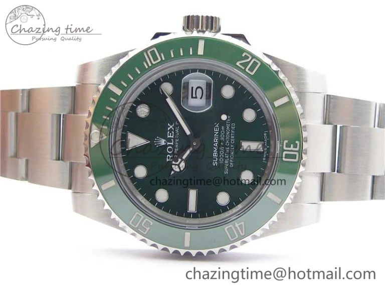Durable Submariner 116610 LV Green Ceramic ZZF 904L 1:1 Best Edition on SS Bracelet SA3135 V 3179