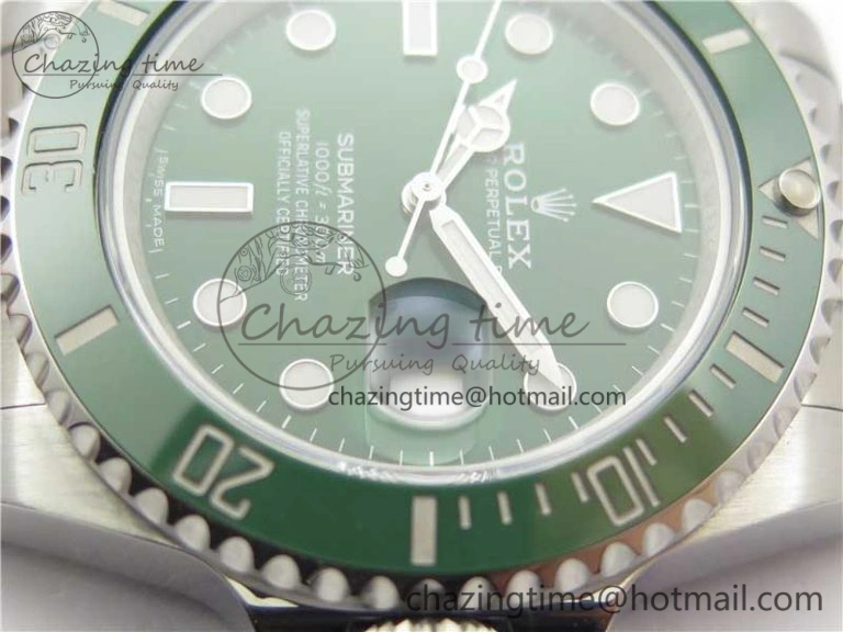 Durable Submariner 116610 LV Green Ceramic ZZF 904L 1:1 Best Edition on SS Bracelet SA3135 V 3179