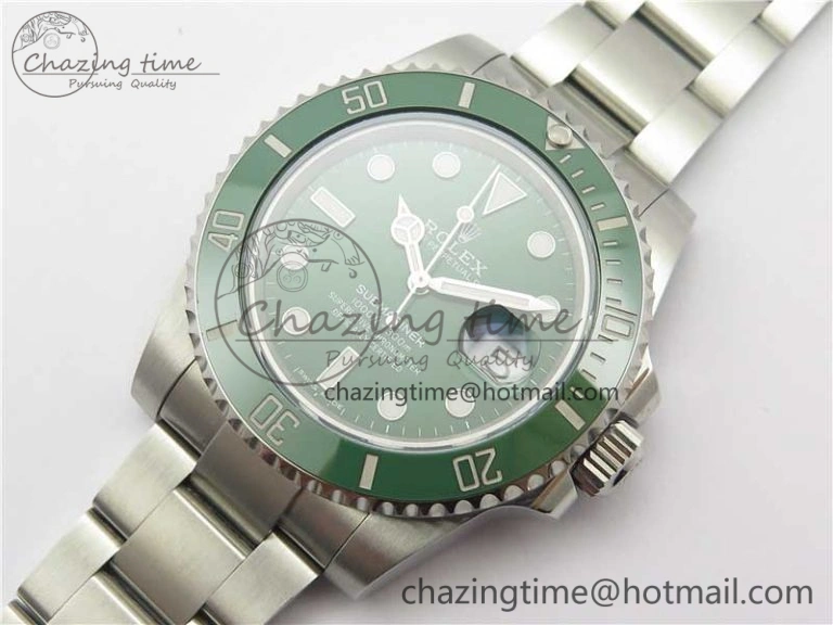 Durable Submariner 116610 LV Green Ceramic ZZF 904L 1:1 Best Edition on SS Bracelet SA3135 V 3179