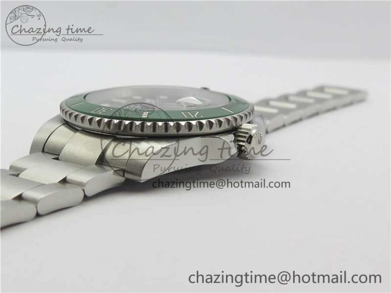 Durable Submariner 116610 LV Green Ceramic ZZF 904L 1:1 Best Edition on SS Bracelet SA3135 V 3179