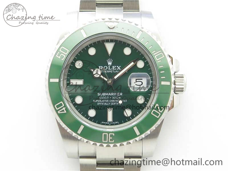 Durable Submariner 116610 LV Green Ceramic ZZF 904L 1:1 Best Edition on SS Bracelet SA3135 V 3179