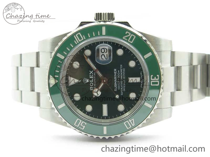 Seasonal Submariner 116610 LV Green Ceramic ZZF 904L 1:1 Best Edition on SS Bracelet VR3135 V 2869