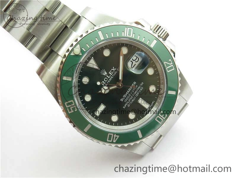 Seasonal Submariner 116610 LV Green Ceramic ZZF 904L 1:1 Best Edition on SS Bracelet VR3135 V 2869