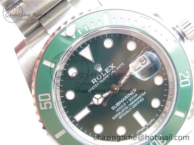 Seasonal Submariner 116610 LV Green Ceramic ZZF 904L 1:1 Best Edition on SS Bracelet VR3135 V 2869