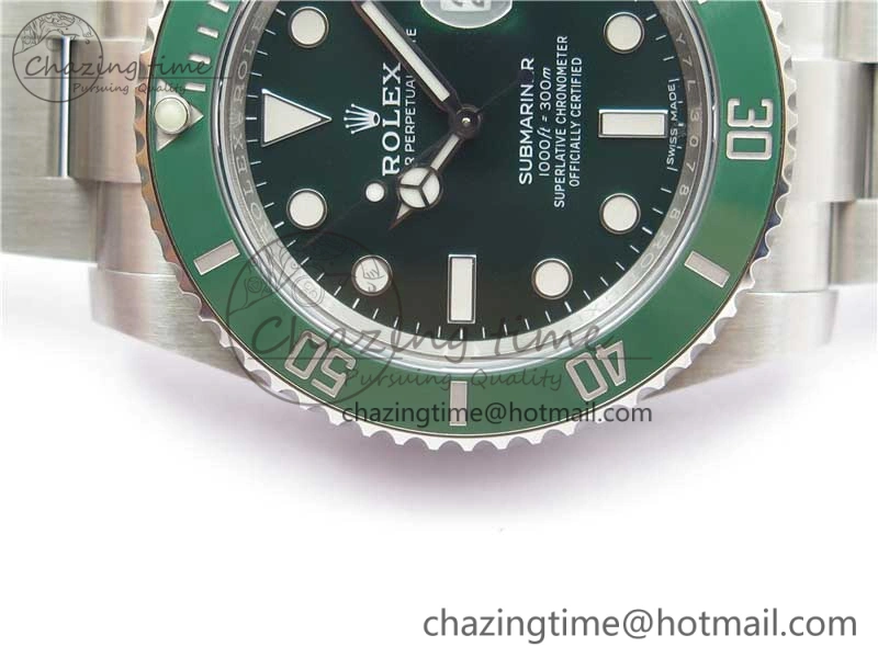 Seasonal Submariner 116610 LV Green Ceramic ZZF 904L 1:1 Best Edition on SS Bracelet VR3135 V 2869