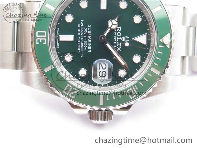 Seasonal Submariner 116610 LV Green Ceramic ZZF 904L 1:1 Best Edition on SS Bracelet VR3135 V 2869