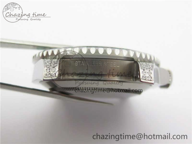 Supportive Submariner 116610 LV Green Diamonds Bezel Noob 1:1 Best Edition 904L SS Case and Bracelet SA3135 V 3047