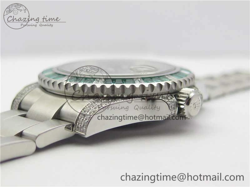Supportive Submariner 116610 LV Green Diamonds Bezel Noob 1:1 Best Edition 904L SS Case and Bracelet SA3135 V 3047