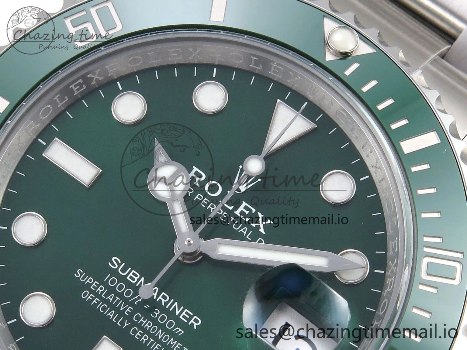 Submariner 116610 LV HGF 1:1 Best Edition Green Dial on SS Bracelet SH3135 V Fashionable 1266