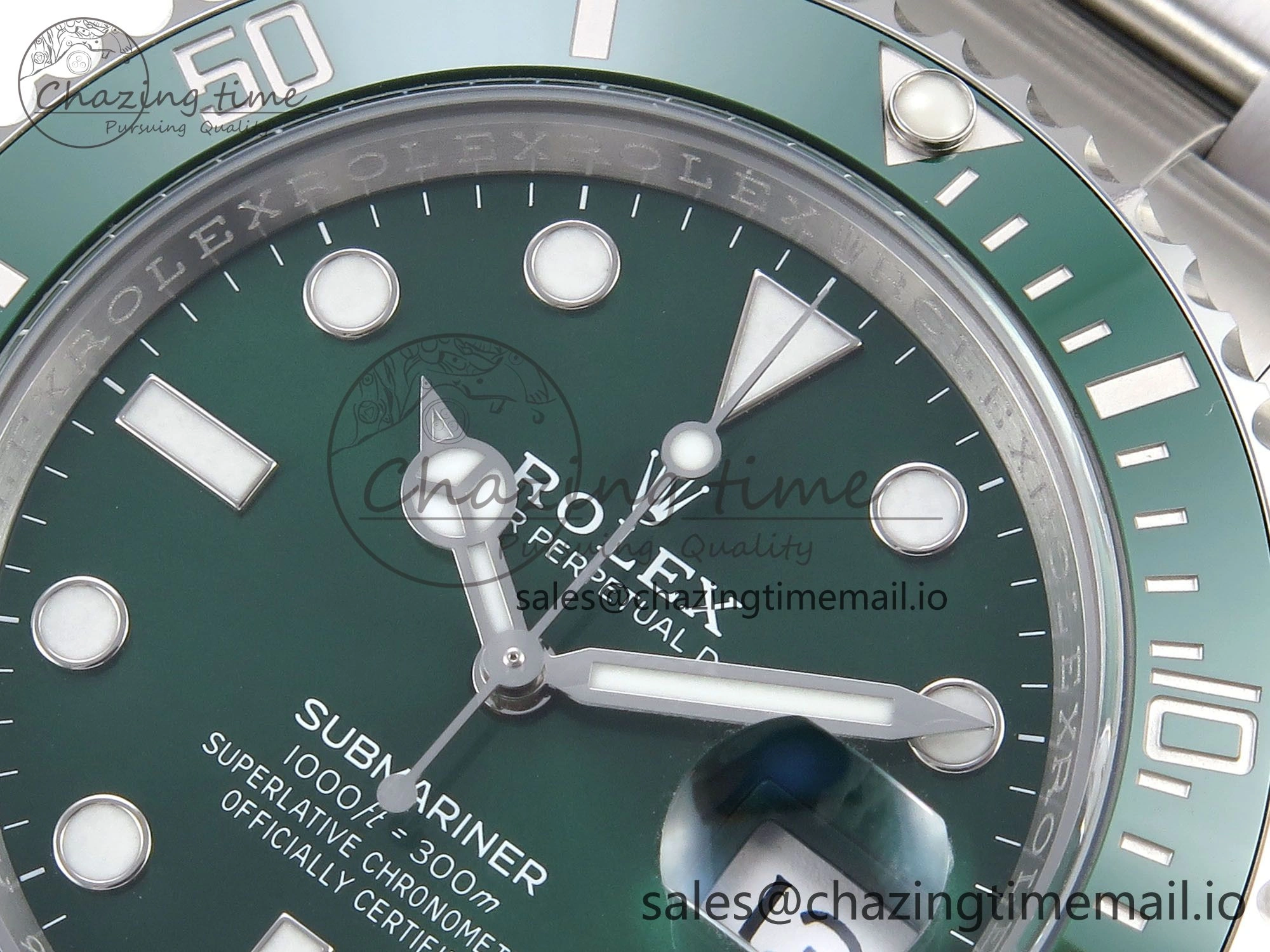 Submariner 116610 LV HGF 1:1 Best Edition Green Dial on SS Bracelet SH3135 V Fashionable 1266