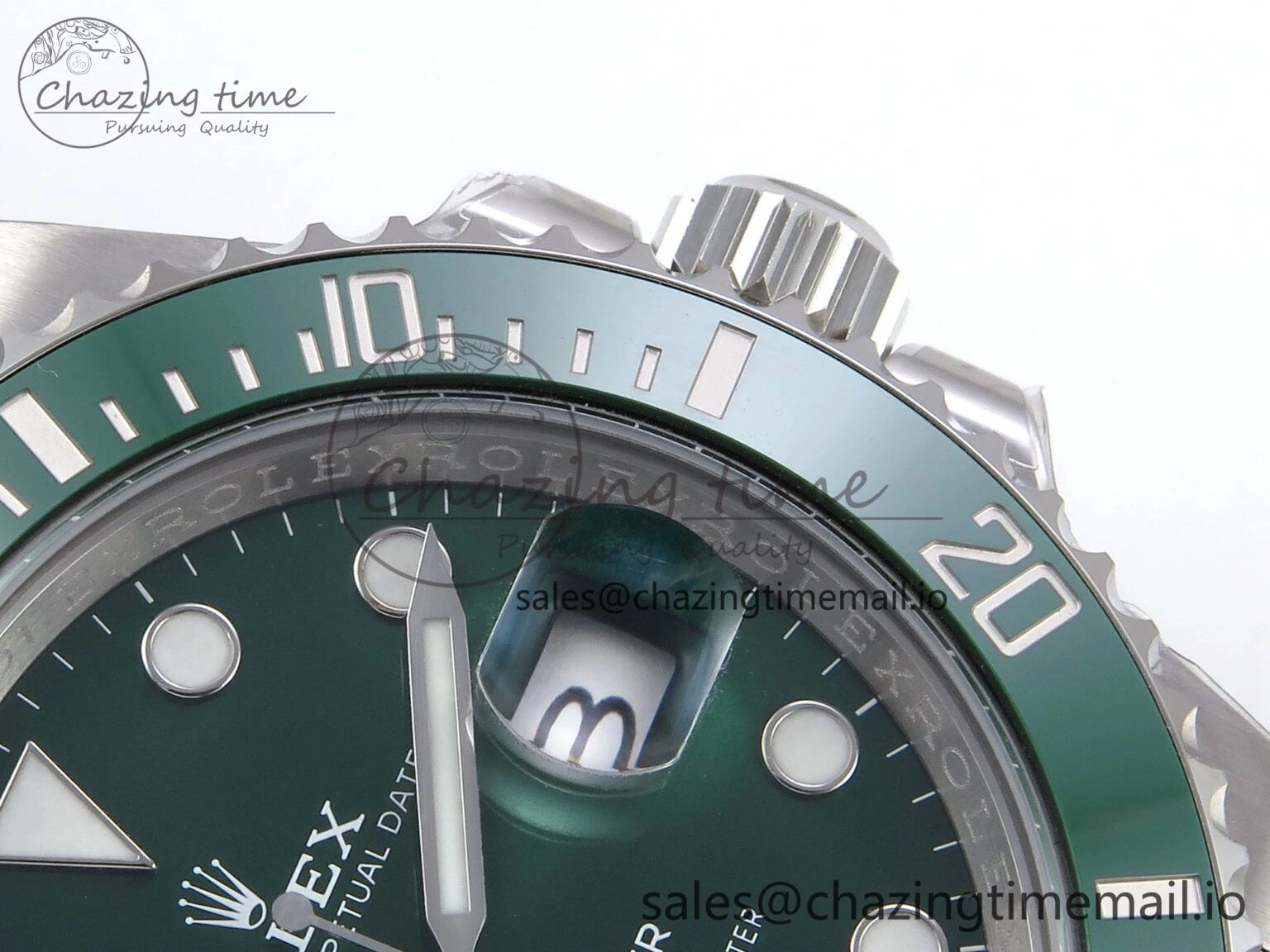 Submariner 116610 LV HGF 1:1 Best Edition Green Dial on SS Bracelet SH3135 V Fashionable 1266