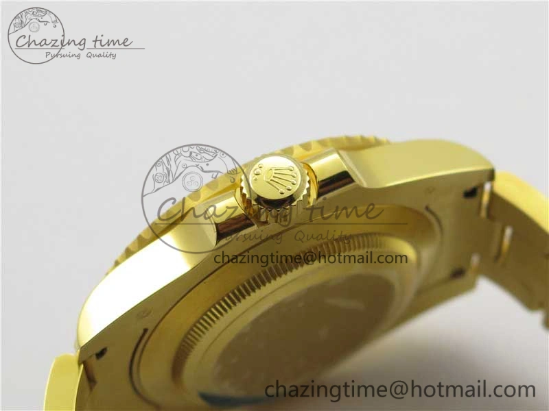 Submariner 116610 LV ROF Best Edition YG Wrapped Green Dial on YG Wrapped Bracelet A Contemporary 2909