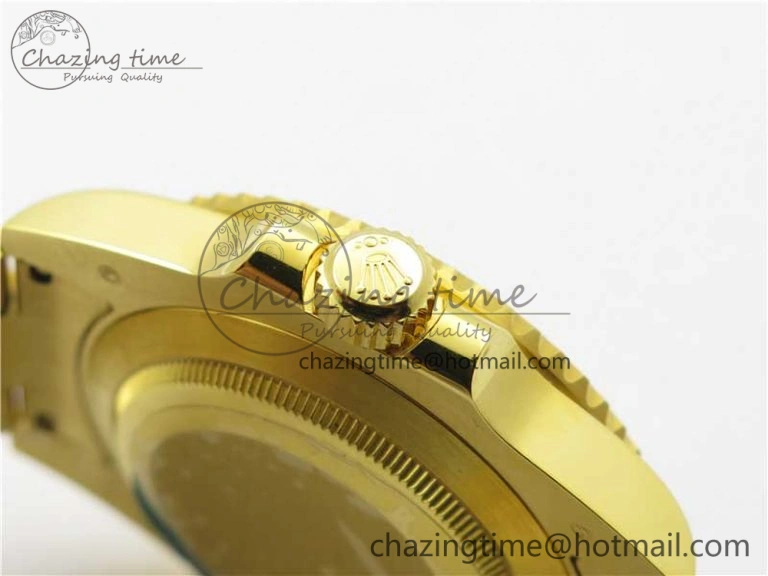 Submariner 116610 LV ROF Best Edition YG Wrapped Green Dial on YG Wrapped Bracelet A Contemporary 2909