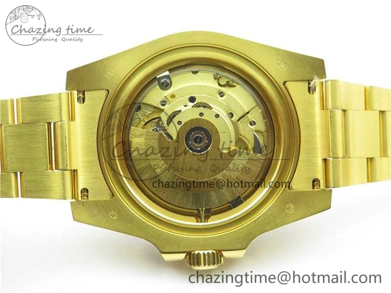 Submariner 116610 LV ROF Best Edition YG Wrapped Green Dial on YG Wrapped Bracelet A Contemporary 2909