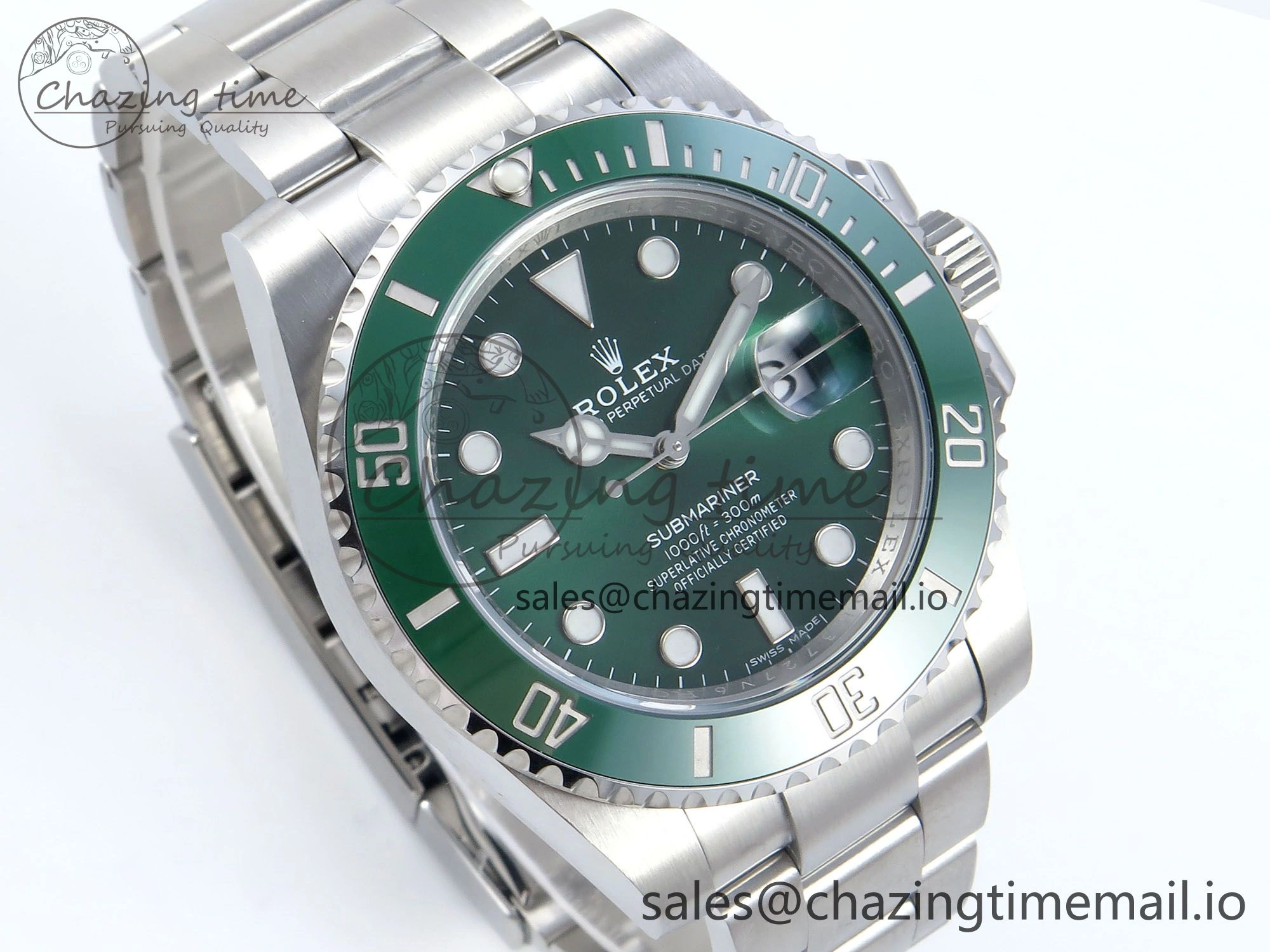 Unisex Submariner 116610 LV SS ARF 1:1 Best Edition Steel Green Dial 904L SS Oyster Bracelet SH 367
