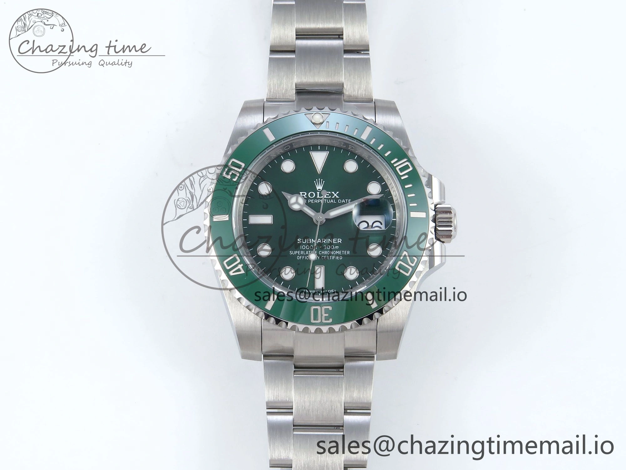Unisex Submariner 116610 LV SS ARF 1:1 Best Edition Steel Green Dial 904L SS Oyster Bracelet SH 367