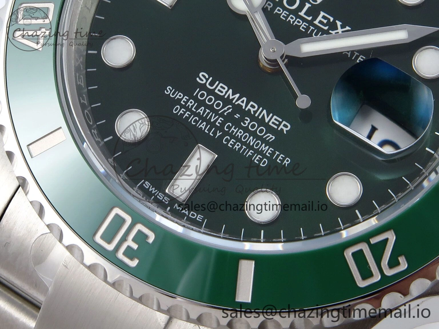 EyeCatching Submariner 116610 LV VSF 1:1 Best Edition Green Dial on SS Bracelet VS 888