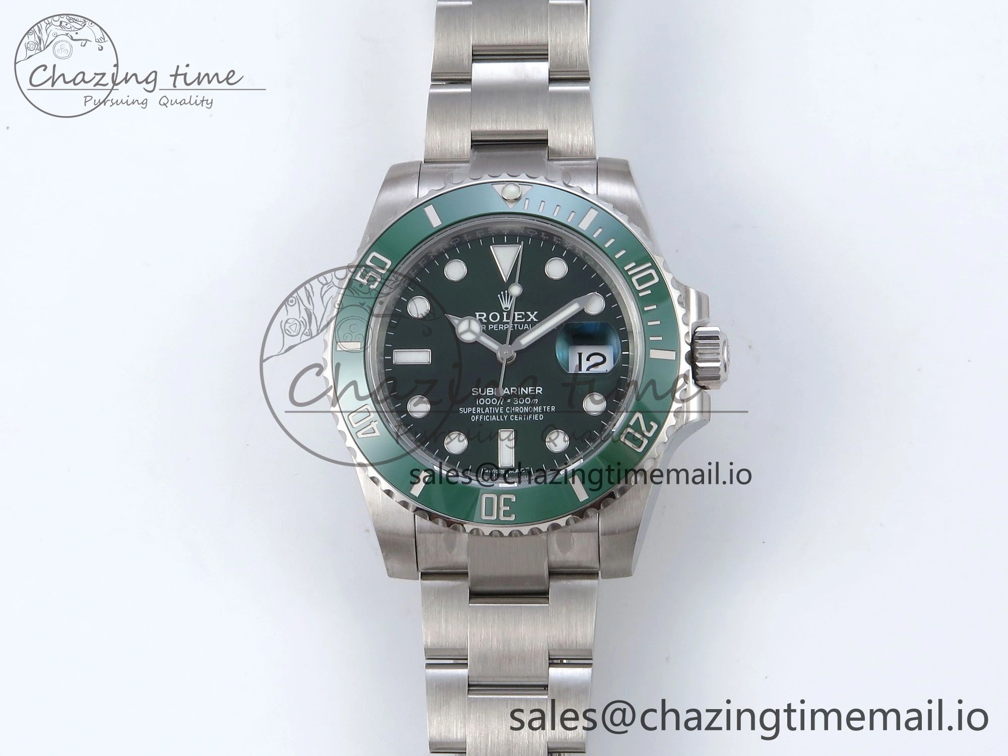 EyeCatching Submariner 116610 LV VSF 1:1 Best Edition Green Dial on SS Bracelet VS 888