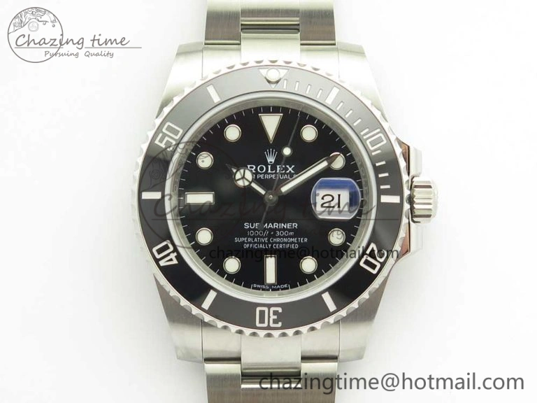 Submariner 116610LN Black Ceramic 904L Nail Maker 1:1 Best Edition on SS Bracelet A Reliable 3258