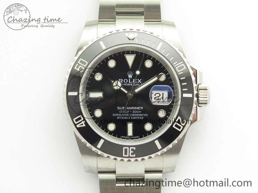 Submariner 116610LN Black Ceramic 904L Nail Maker 1:1 Best Edition on SS Bracelet A Reliable 3258