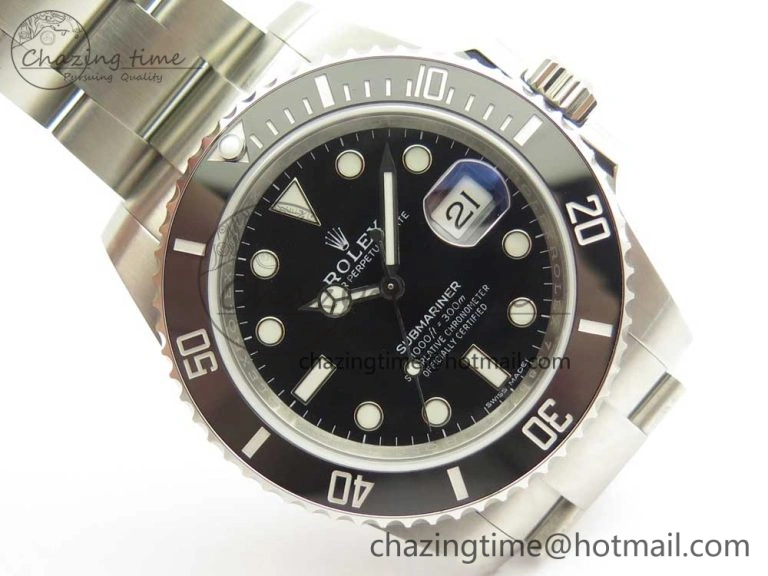 Submariner 116610LN Black Ceramic 904L Nail Maker 1:1 Best Edition on SS Bracelet A Reliable 3258