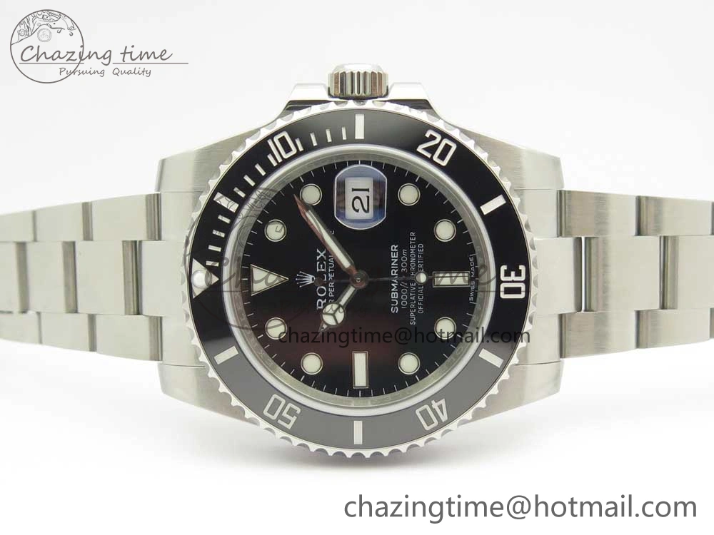 Submariner 116610LN Black Ceramic 904L Nail Maker 1:1 Best Edition on SS Bracelet A Reliable 3258