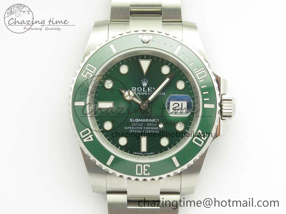 Soft Submariner 116610LV Green Ceramic 904L Nail Marker 1:1 Best Edition on SS Bracelet A 3259