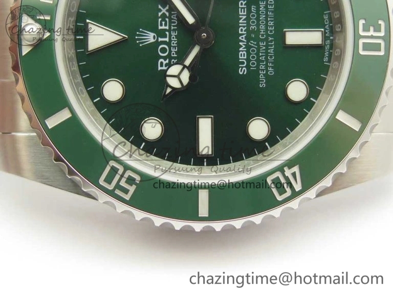 Soft Submariner 116610LV Green Ceramic 904L Nail Marker 1:1 Best Edition on SS Bracelet A 3259
