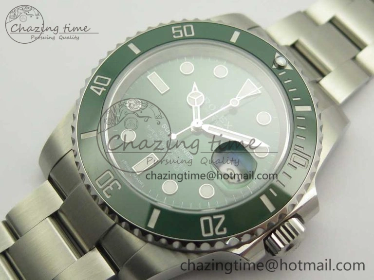 Soft Submariner 116610LV Green Ceramic 904L Nail Marker 1:1 Best Edition on SS Bracelet A 3259