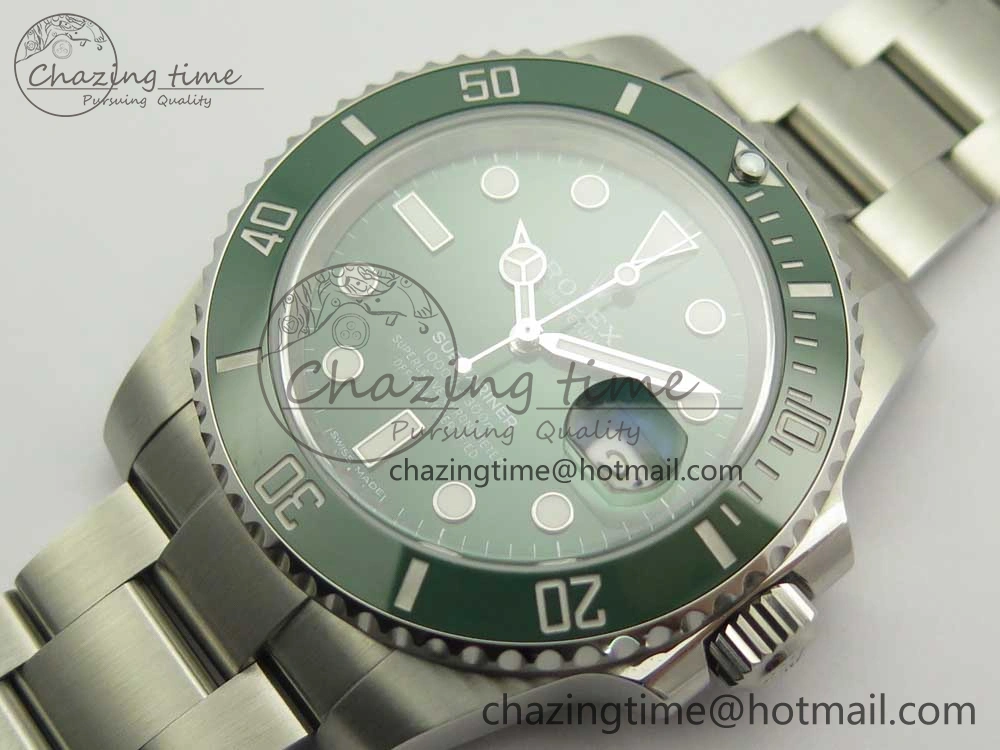 Soft Submariner 116610LV Green Ceramic 904L Nail Marker 1:1 Best Edition on SS Bracelet A 3259
