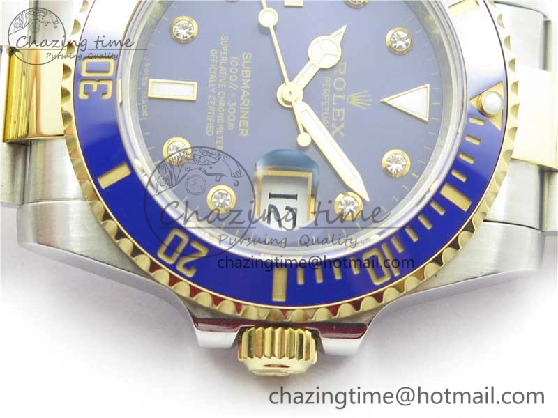 Submariner 116613 LB Blue Ceramic 316L Bp Maker 1:1 Best Edition Blue Dial Diam on SS  YG Bracelet SA3135 V MultiPurpose 3012