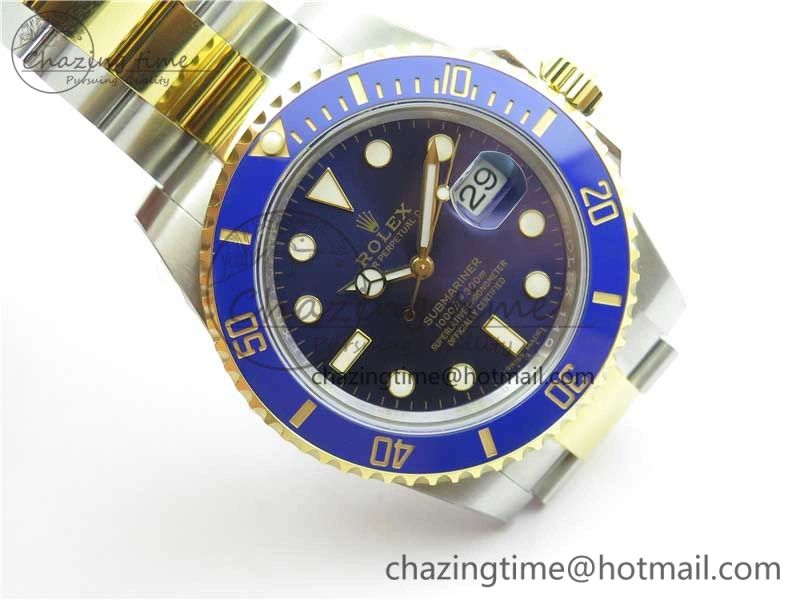 Submariner 116613 LB Blue Ceramic 316L Steel Noob 1:1 Best Edition A2836 V10. FlexibleFit 2862