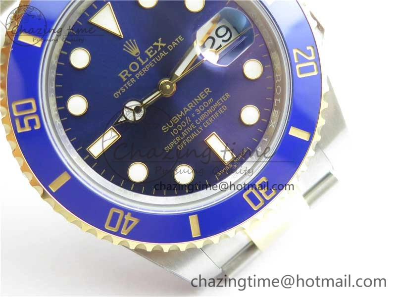 Submariner 116613 LB Blue Ceramic 316L Steel Noob 1:1 Best Edition A2836 V10. FlexibleFit 2862