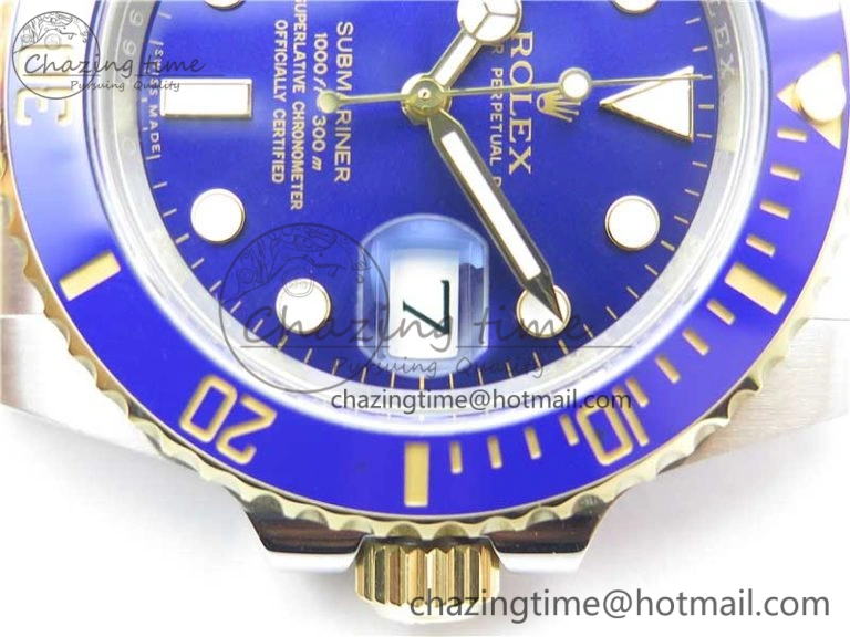 Breathable Submariner 116613 LB Blue Ceramic ARF 1:1 Best Edition 904L SS Case and Bracelet A2824 V 3195